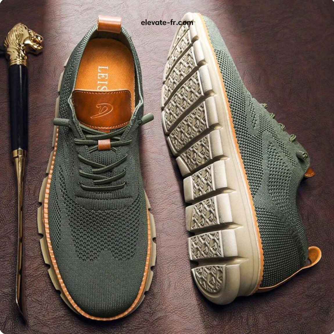 Urban Vert Olive - Chaussures ultra confortables Vert Olive