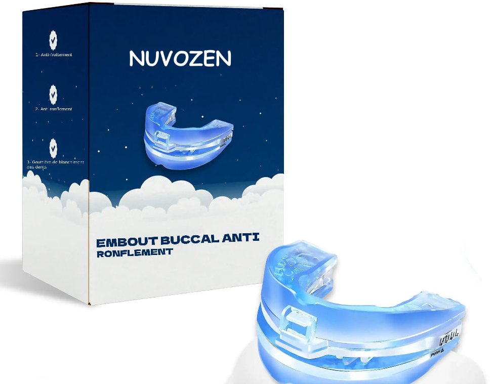 Nuvozen - Embout buccal anti-ronflement ajustable à votre mâchoire | Marque 100% québécoise ♥️